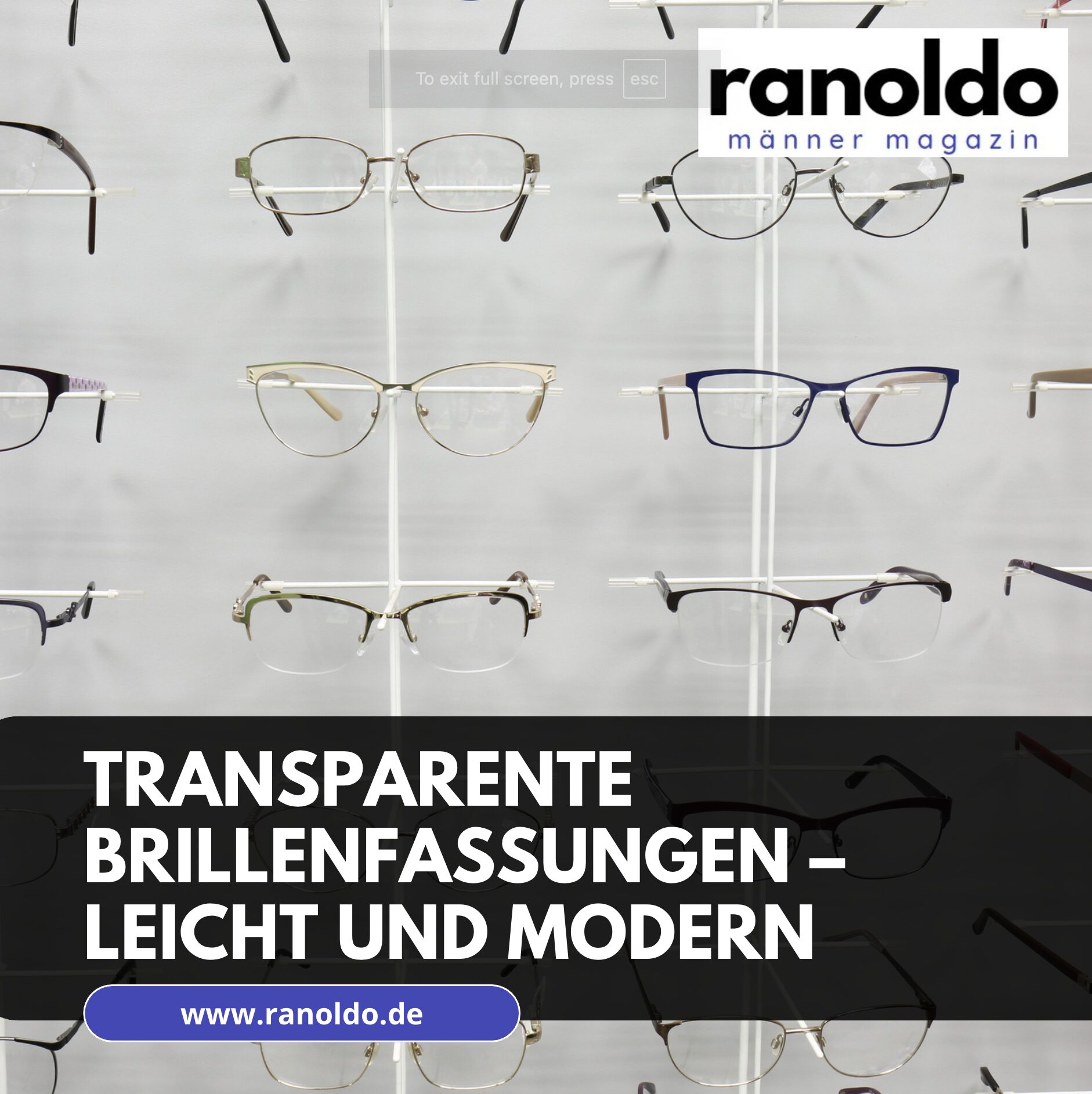 Transparente Brillenfassungen – Leicht und Modern Transparente Brillenfassungen – Leicht und Modern